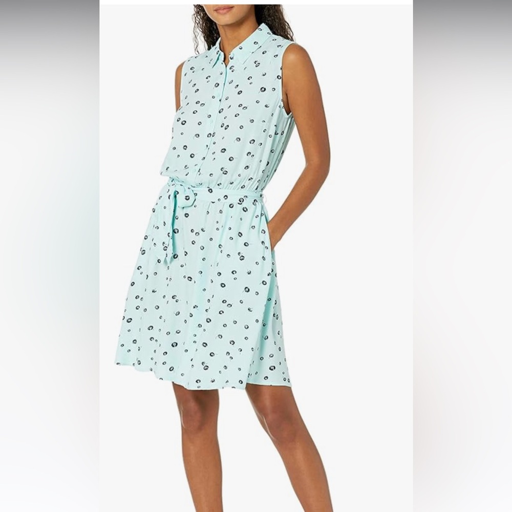 Amazon Essentials Mint Polka Dot Dress